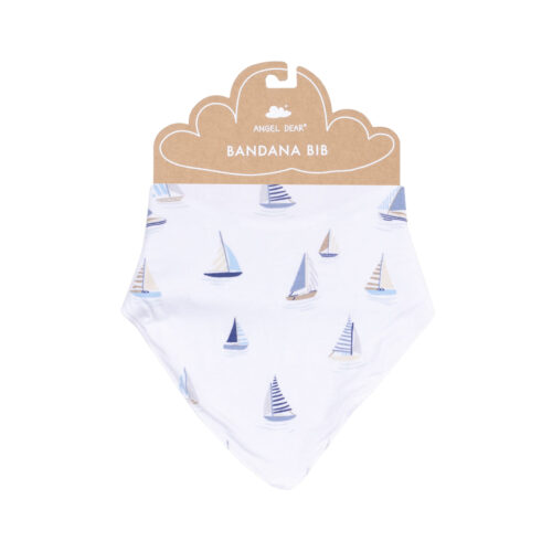 Sailboats Blue Bandana Bib