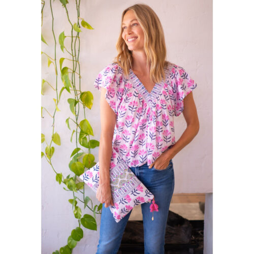Vivianne Top - White/Pink