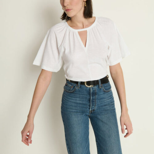 Tracy Keyhole Top - White