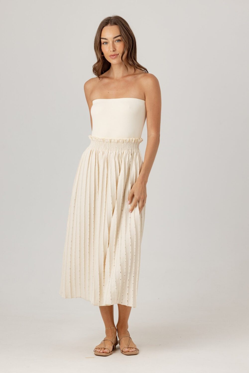 manon beige chiffon lace up dress Manon Dress in Turquoise Peony Chiffon