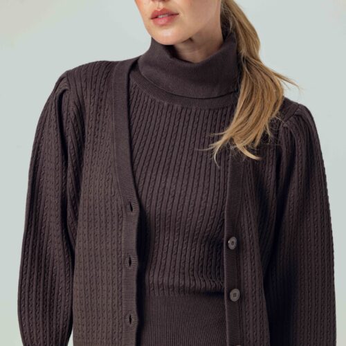 Lavinia Cardigan - Chocolate