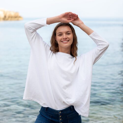 Catalina Slub Tee - White