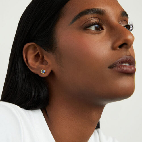 Signature Small Knockout Studs - Midnight Blue