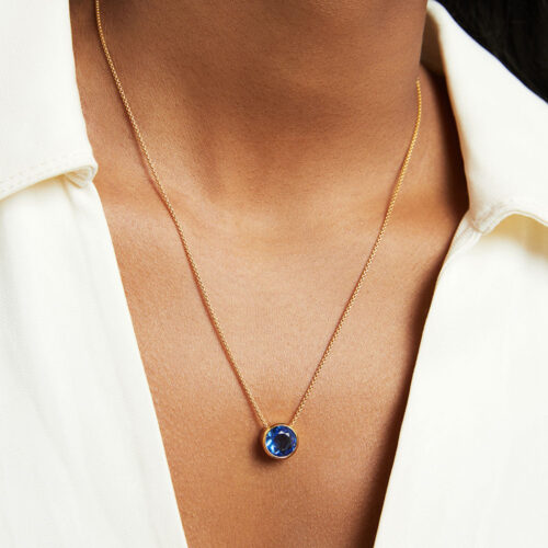 Signature Knockout Pendant - Midnight Blue