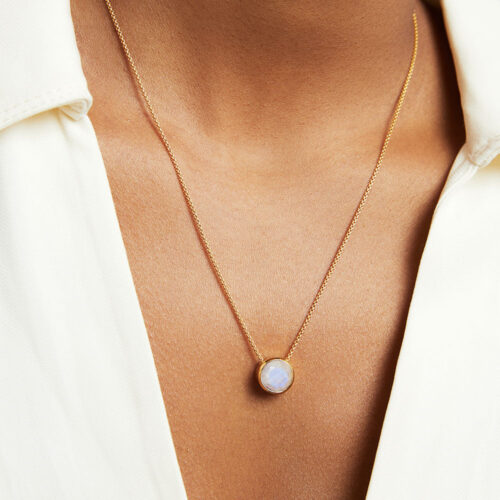 Signature Knockout Pendant - Ranibow Moonstone