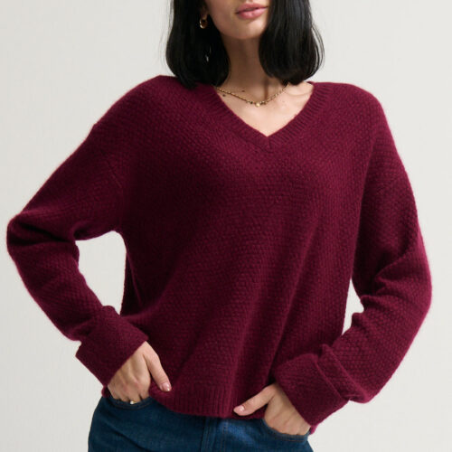 Seed Stitch Vee - Pinot