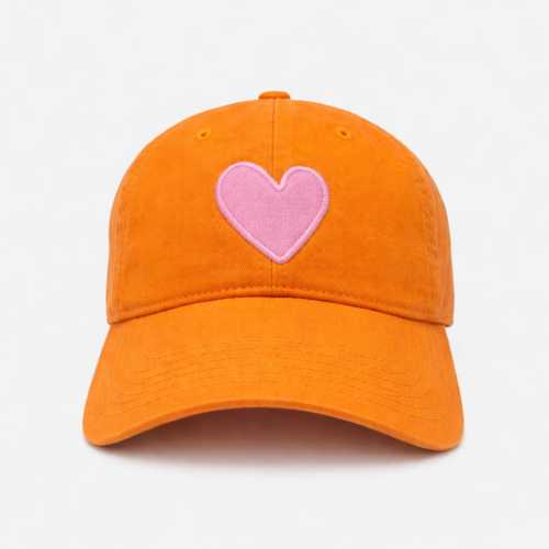 KR Imperfect Heart Hat - Clementine-Palm Pink