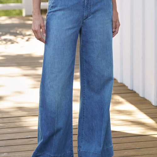 West Village NYC Wide-Leg Trouser - 1968 Wash