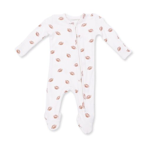 2 Way Zipper Footie - Mini Footballs