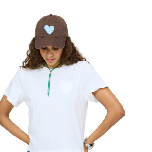 KR Imperfect Heart Hat - Cocoa-Chambray
