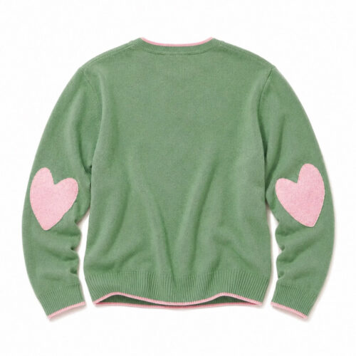 Patchwork Pullover Sweater - Dark Sage